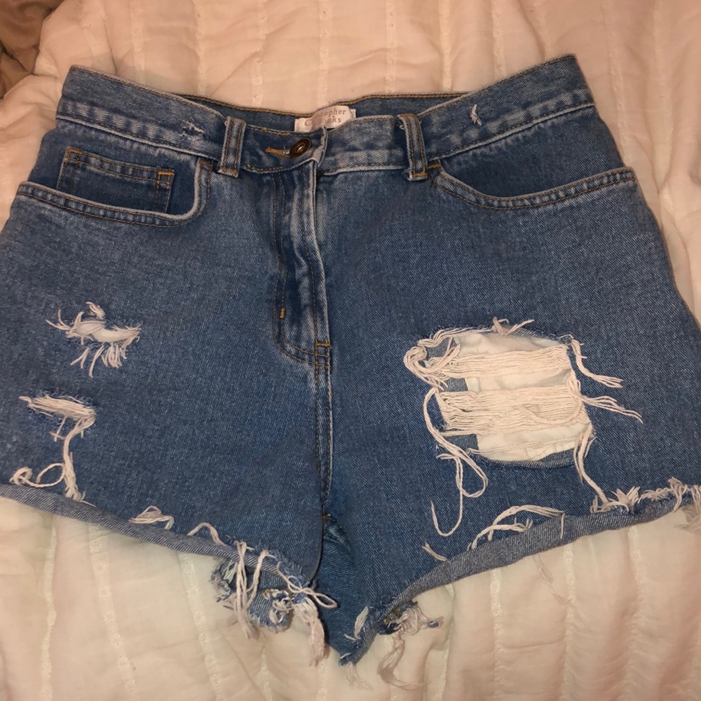 Vintage High waisted denim shorts